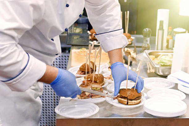 istock A closeup of a hamburger cooking process. 1068334892