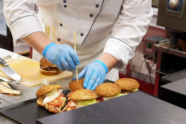 istock A closeup of a hamburger cooking process. 1068334896