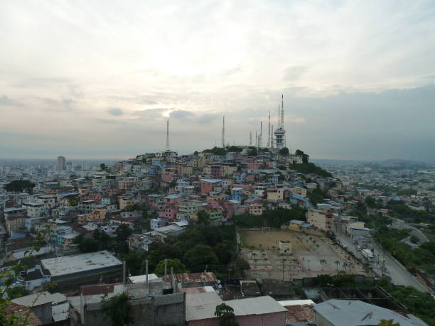 istock Colorful housing on a hill 1068351500