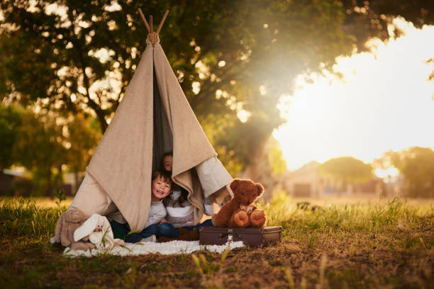 ¡alto! ¿quién va allí? - teepee fotografías e imágenes de stock