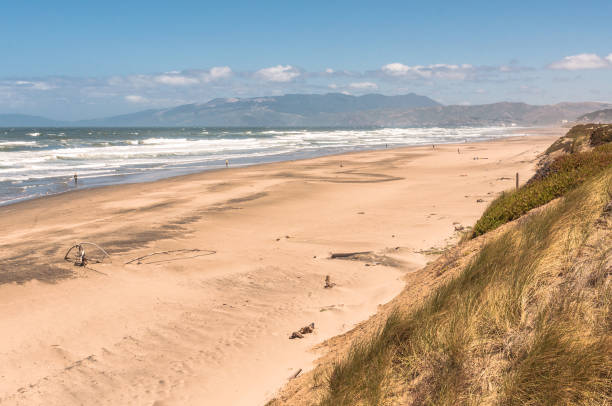 Sand beach at Ocean Beach, San Francisco