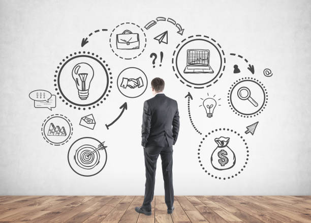 istock Businessman thinking about business plan 1068358744