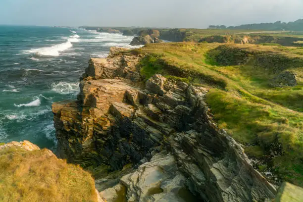 Coastline of Playa de las Catedrales. North Spain, Galicia