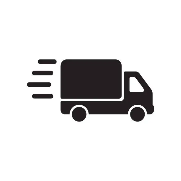 Vector illustration of DELIVERY ICON