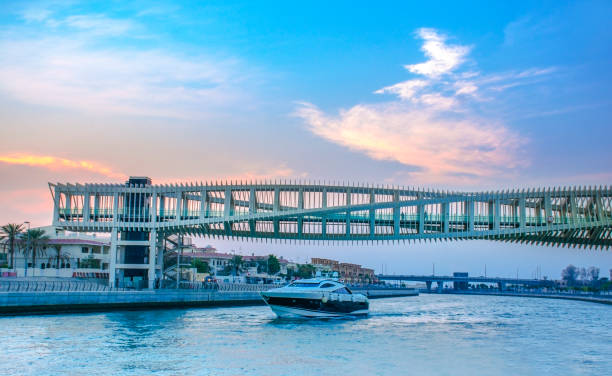 istock Dubai Water Canal Spiral Bridge 1068362706