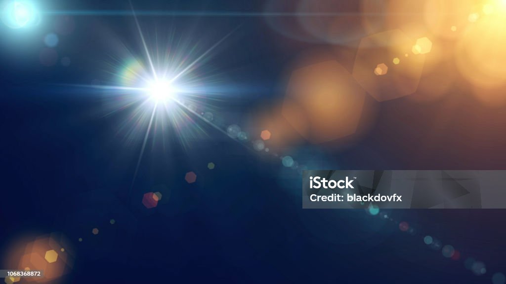 Digital Abstract Flare Background Lens Flare Stock Photo
