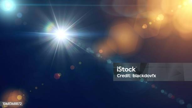 Digital Abstract Flare Background Stock Photo - Download Image Now - Lens Flare, Light - Natural Phenomenon, Spot Lit