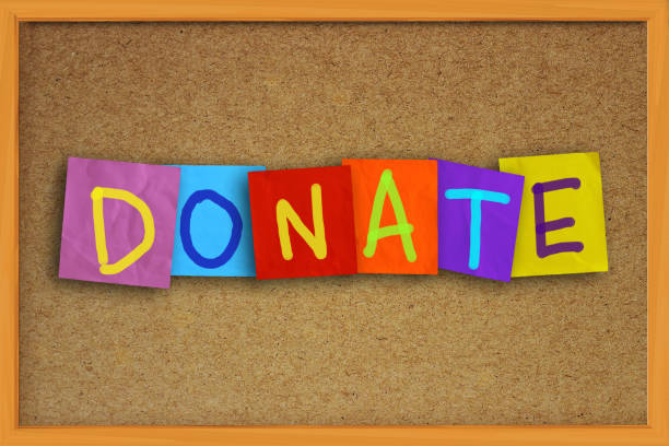 istock Donate, Motivational Business Charity Sharing Words Quotes Concept 1068379820