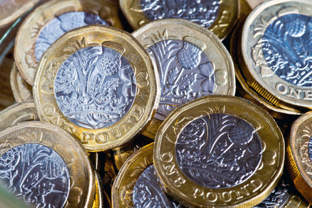 istock Pile of one pound coins 1068393534