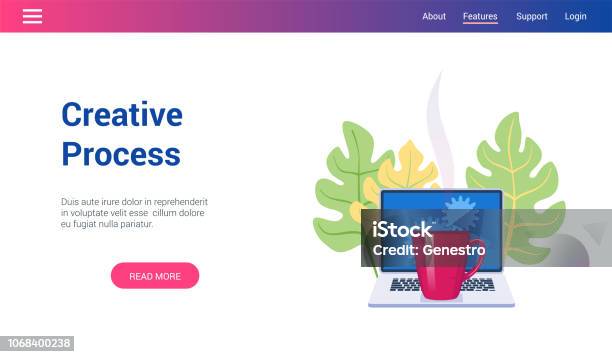 Concept On Creative Process Theme Stock Illustration - Download Image ...