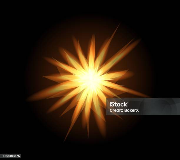 Sparkle Exploding Effect Realistic Golden Sparkle Effect Isolated On Black Firework Explosion ...