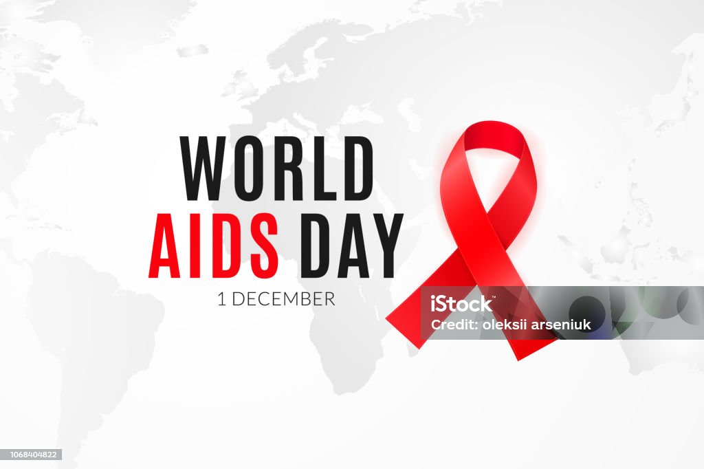 Дизайн плакатов для Всемирного дня борьбы со СПИДом и Национальной кампании по предупреждению о ВИЧ. - Векторная графика World AIDS Day роялти-фри