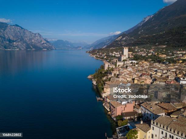 Aerial View Of Lake Garda Italy Stock Photo - Download Image Now - Riva del  Garda, Above, Arco - Alto Adige - iStock