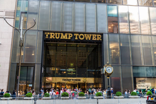 뉴욕시, 미국에 트럼프 타워 - trump tower 뉴스 사진 이미지