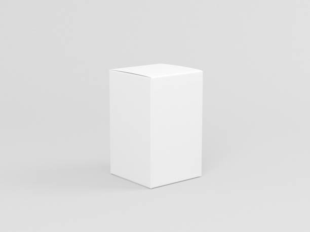 istock White textured paper box mockup for perfume isolated on gray 1068424454