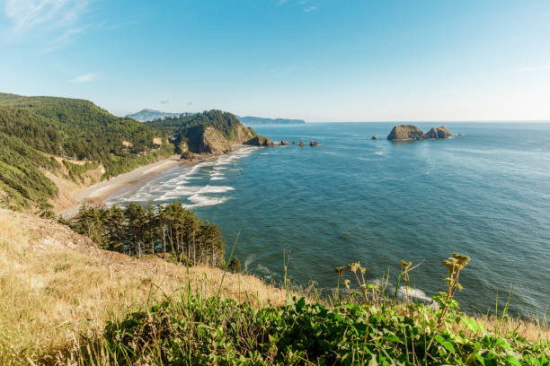 istock View of the Oregon coast and Three Arch Rocks 1068426066