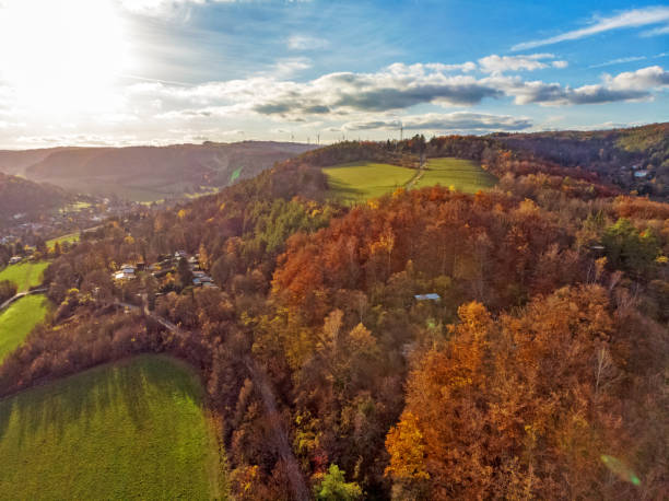 istock The forest of Jena Thuringia from above 1068426324