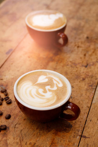 istock Art latte a cup of hot coffee 1068435384