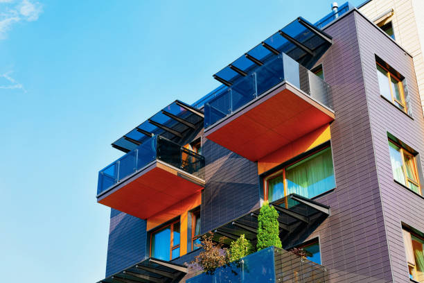 istock Facade of contemporary apartment building 1068442672