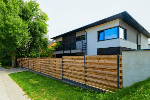istock Modern house building real estate architecture outdoor 1068443810