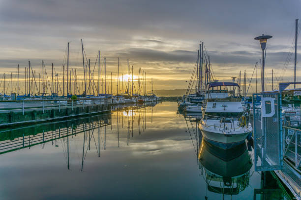 istock Marina Boats Sunset 5 1068444996