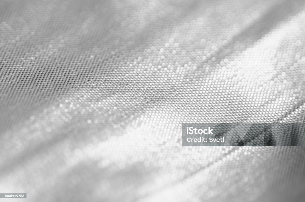 Metallic Silver Cloth Texture Background Stock Photo - Download Image Now -  Abstract, Backgrounds, Bling Bling - iStock