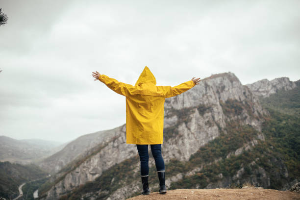 istock Hiker enjoying the view of mountain 1068450362