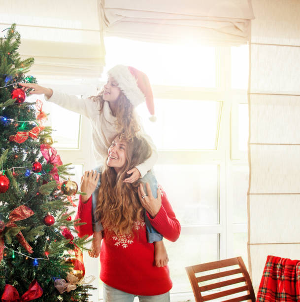 istock Family decoration christmas tree 1068454356