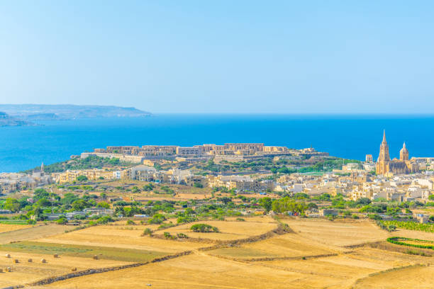 istock Aerial view of Mgarr on Gozo, Malta 1068470682