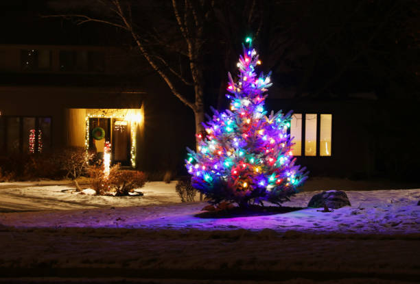 istock Winter holidays outdoor decoration background. 1068473842