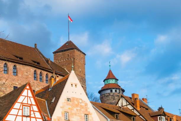 Castle Nuremberg Downtown Travel Skyline Germany kaiserburg castle stock pictures, royalty-free photos & images