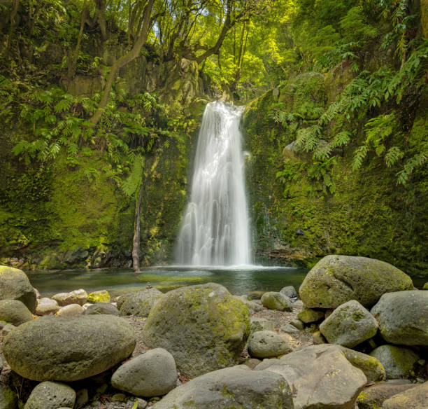 istock Waterfall Nail Jump, Sao Miguel 1068477160