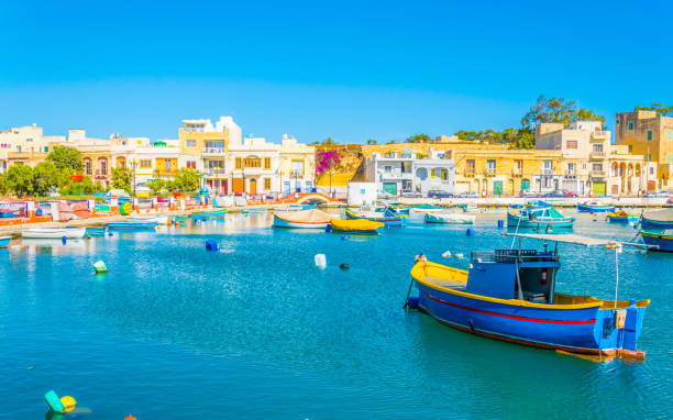 istock Fishing boats moor in Birzebbuga, Malta 1068481514