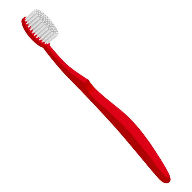 Vector illustration of toothbrush