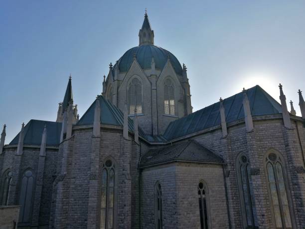 istock Castelpetroso - Sanctuary of The Sorrowful in backlight 1068487274