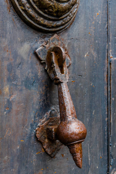 istock Knocker on the medieval door 1068496220