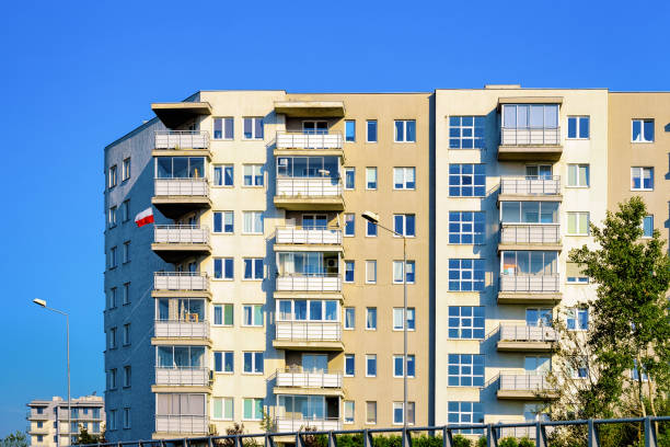 istock Modern flat residential house building Poland 1068512970