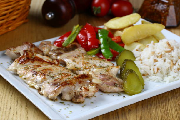 istock Grilled white meat chicken breast, chicken strips 1068515862