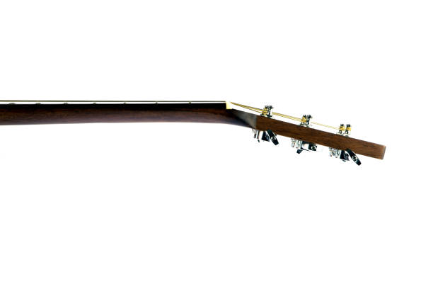 istock Acoustic Guitar Neck and Head Stock on White 1068522820