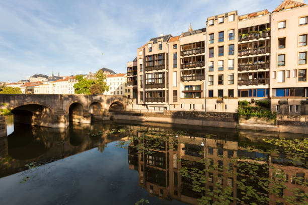 istock Architecture of Metz and Moselle River 1068523284