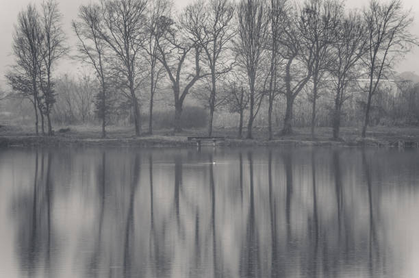 istock Mountain lake in winter 1068535400