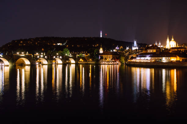 istock View of Prague by night 1068548780