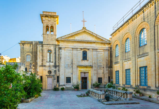 istock Saint Agatha church at Mdina, Malta 1068553132