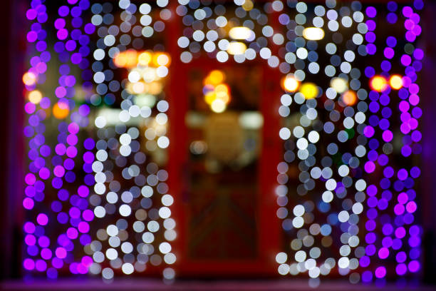 istock colorful Christmas Bokeh background 1068555244