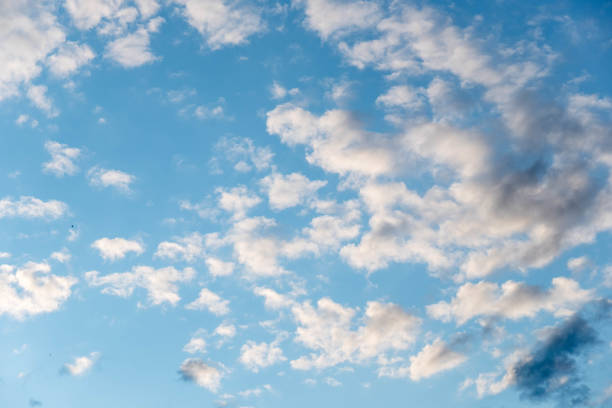 istock Beautiful white clouds with blue sky.Color shade gradient from white to blue for background wallpaper. 1068558816
