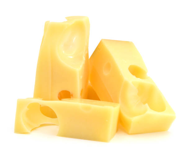 istock piece of cheese isolated on a white background 1068560404