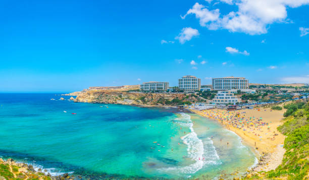 istock Golden Bay beach on Malta 1068561074