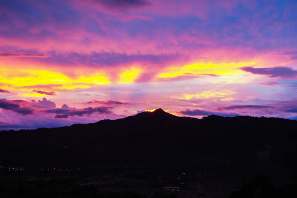 istock Landscape of mountain in Twilight time . 1068576074