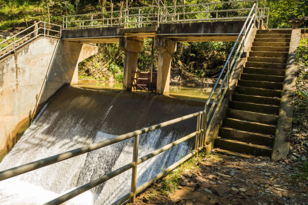istock Weirs on the small  river  in Thailand  . 1068579068