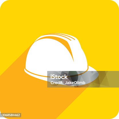 istock Hard Hat Icon Silhouette 1068584462